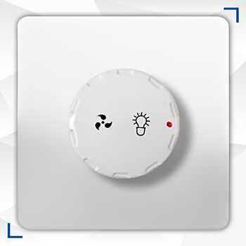 C01-9 دیمر فن مدل کیریستال سفید/طلا آسیا الکتریک - Image 1